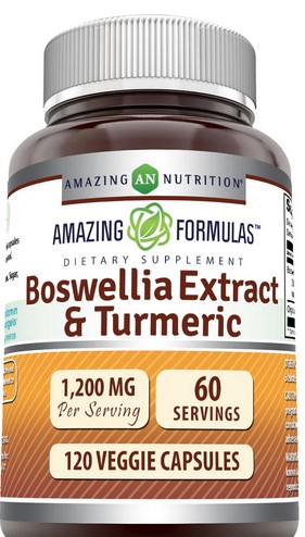 Amazing Nutrition Amazing Formulas Boswellia with Turmeric 600 mg 120 capvegi