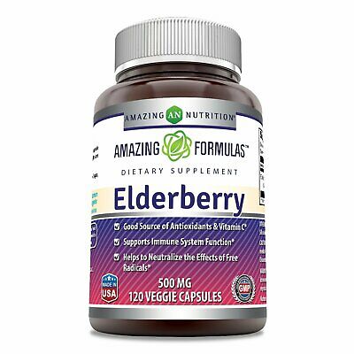Amazing Nutrition Amazing Formulas Elderberry 500 mg 120 capvegi