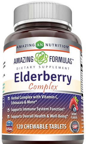 Amazing Nutrition Amazing Formulas Elderberry Complex Berry 120 tablet