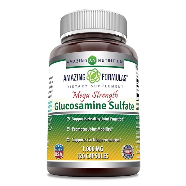 Amazing Nutrition Amazing Formulas Glucosamine Sulfate Mega Strength 1000 mg 120 capsule