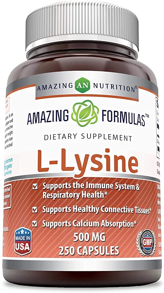 Amazing Nutrition Amazing Formulas L-Lysine 500 mg 250 capsule