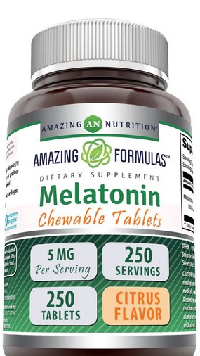 Amazing Nutrition Amazing Formulas Melatonin 5 mg Citrus 250 tablet