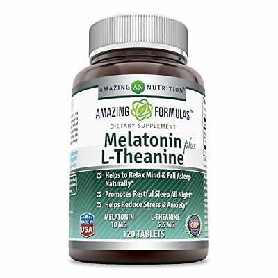 Amazing Nutrition Amazing Formulas Melatonin Plus L-Theanine 10 mg 120 tablet