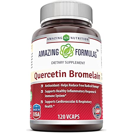 Amazing Nutrition Amazing Formulas Quercetin w/ Bromlain 500 mg 120 capvegi