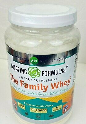 Amazing Nutrition Amazing Formulas The Family Whey Protein Isolate Vanilla 2 lb