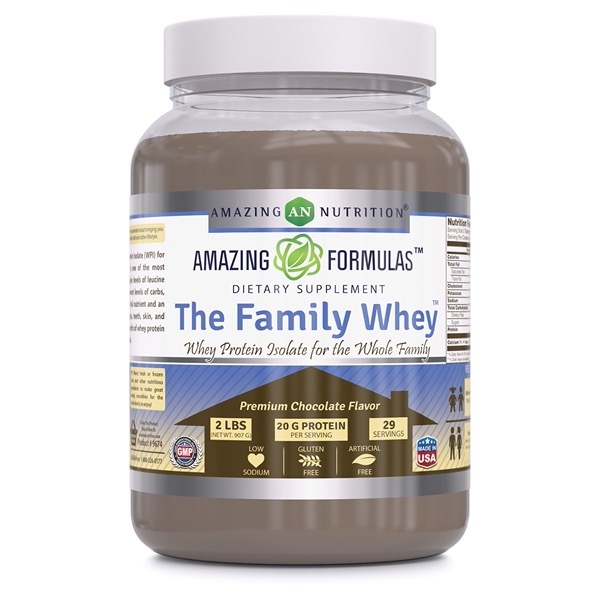 Amazing Nutrition Amazing Formulas The Family Whey Whey Protein Isolate Chocolate 2 lb