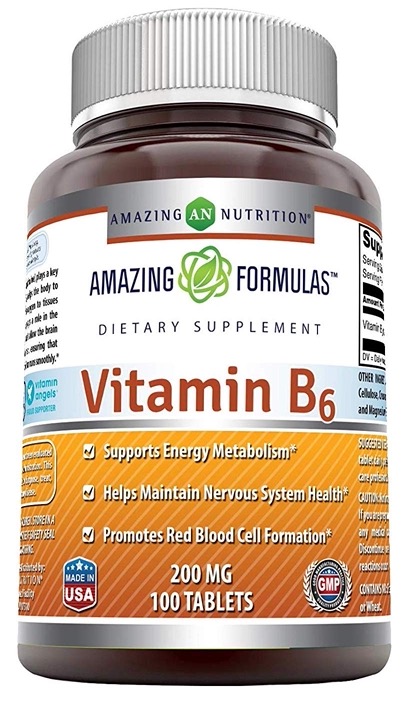 Amazing Nutrition Amazing Formulas Vitamin B6 200 mg 100 tablet