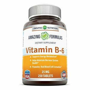 Amazing Nutrition Amazing Formulas Vitamin B6 25 mg 250 tablet