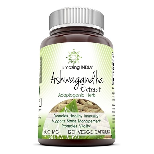 Amazing Nutrition Amazing India Ashwagandha Extract 500 mg 120 capvegi