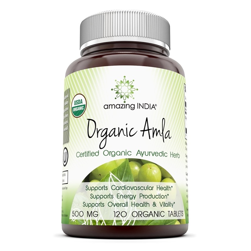 Amazing Nutrition Amazing India Organic Amla 500 mg 120 tab vegi