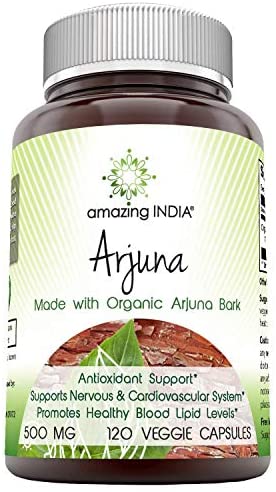 Amazing Nutrition Amazing India Organic Arjuna 500 mg 120 capvegi