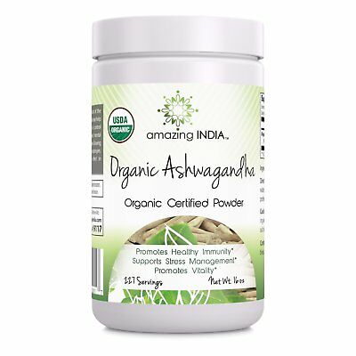 Amazing Nutrition Amazing India Organic Ashwagandha Powder 16 ounce
