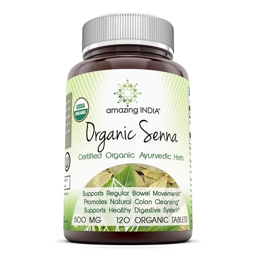 Amazing Nutrition Amazing India Organic Senna 500 mg 120 tablet