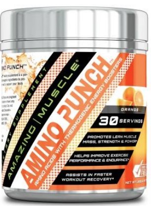 Amazing Nutrition Amazing Muscle Amino Punch Orange 255 gm