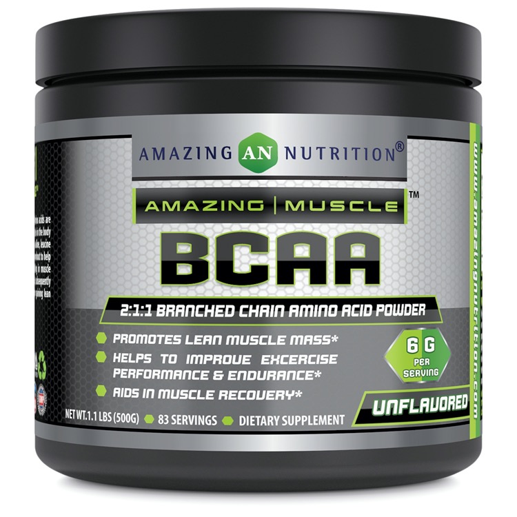 Amazing Nutrition Amazing Muscle BCAA 2:1:1 Unflavored 1.1 lb