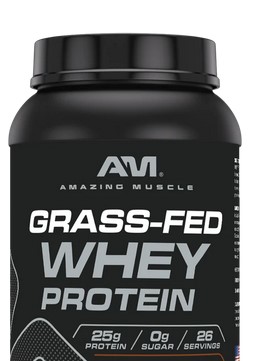 Amazing Nutrition Amazing Muscle Whey Protein Isolate & Concentrate Banana 2 lb