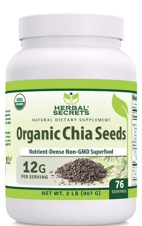 Amazing Nutrition Herbal Secrets Organic Chia Seed Powder 2 lb