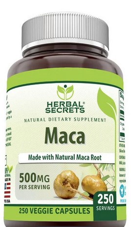 Amazing Nutrition Herbal Secrets Organic Maca 500 mg 250 capvegi