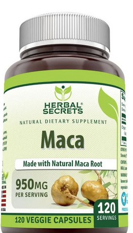 Amazing Nutrition Herbal Secrets Organic Maca 950 mg 120 capvegi