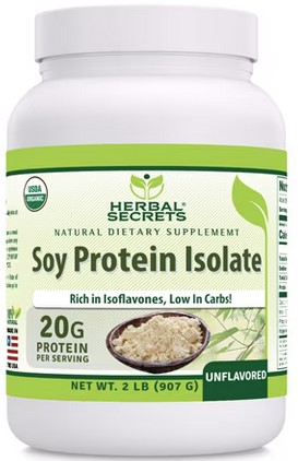 Amazing Nutrition Herbal Secrets Organic Soy Protein Isolate Powder Unflavored 2 lb-UNAVAILABLE