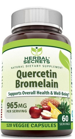 Amazing Nutrition Herbal Secrets Quercetin w/ Bromelain 800 mg 120 capvegi