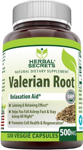Amazing Nutrition Herbal Secrets Valerian Root 500 mg 120 capvegi