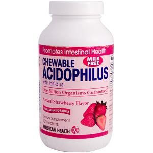 American Health Acidophilus Chewable Strawberry 100 wafers-UNAVAILABLE
