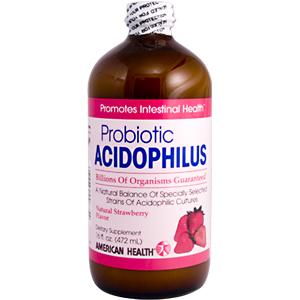 American Health Acidophilus Culture Liquid Strawberry 16 oz TEMPORARILY UNAVAILABLE