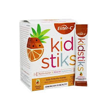 American Health Ester-C 250mg Kidstiks, Powder Sticks Tropical Punch-OUT OF STOCKS