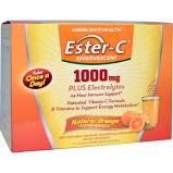 American Health Ester-C Effervescent 1000 mg 21/.35 oz Packets in a Box-Natural Orange Flavor 21 pkt-OUT OF STOCK