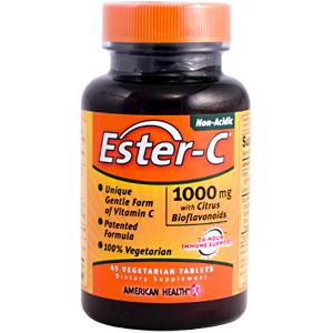 American Health Ester-C w/Citrus Bioflavonoids 1000mg 45 tab vegi