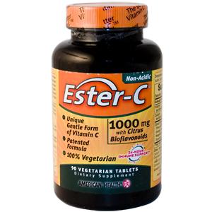 American Health Ester-C w/Citrus Bioflavonoids 1000mg 90 tab vegi