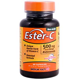 American Health Ester-C w/Citrus Bioflavonoids 500mg 60 capsule