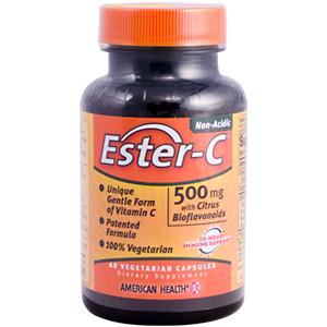 American Health Ester-C w/Citrus Bioflavonoids 500mg 60 cap vegi