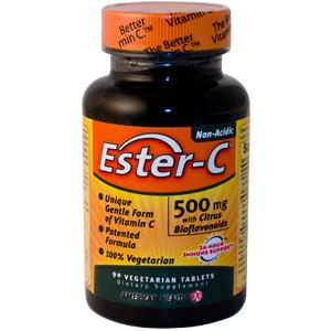 American Health Ester-C w/Citrus Bioflavonoids 500mg 90 tab vegi