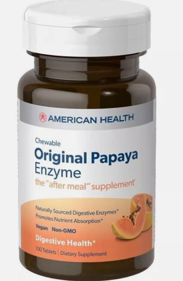 American Health Papaya Enzyme Original Chewable 100tb-OUT OF STOCK