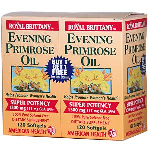 American Health Royal Brittany EPO 1300mg BOGO 120+120 softgels
