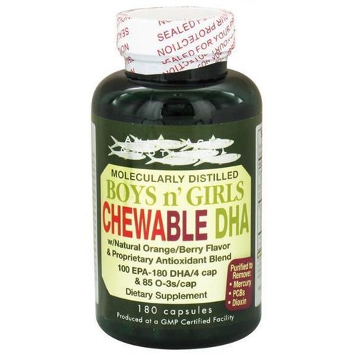 Amino Acid & Botanical Supply Boys N'Girls Chewable Dha 180 cap