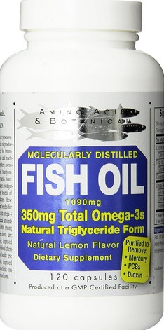Amino Acid & Botanical Supply Fish Oil,1090Mg 120 cap