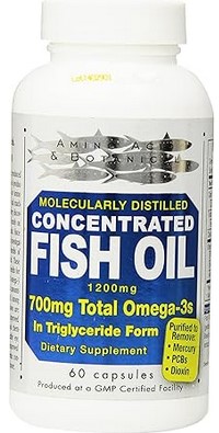Amino Acid & Botanical Supply Omega-3,Concentrated 60 cap