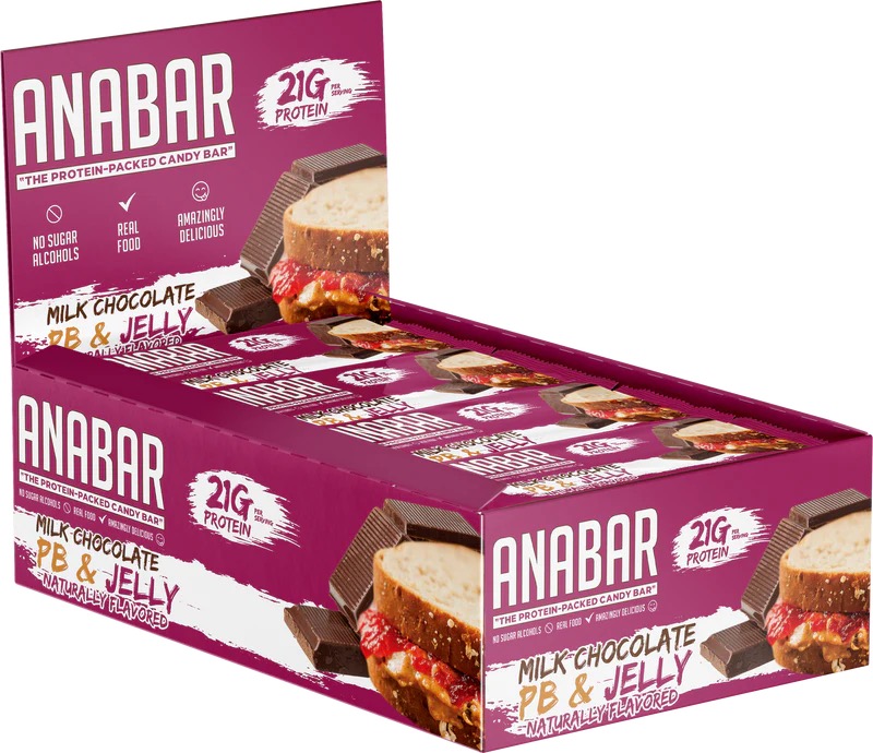 Anabar - Anabar Milk Chocolate Pb & Jelly 12 Bars - OUT OF STOCK -