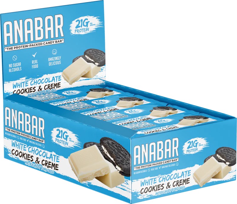 Anabar - Anabar White Chocolate Cookies & Creme 12 Bars