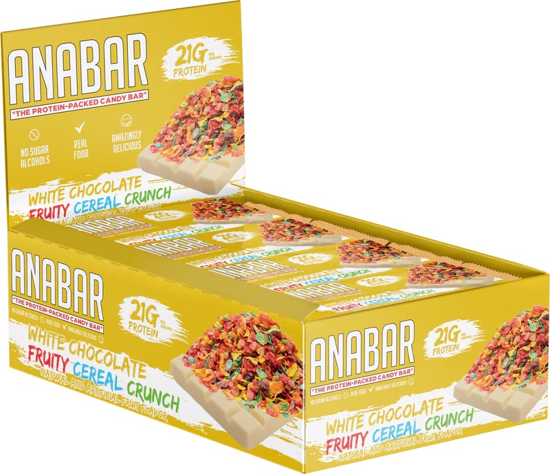 Anabar - Anabar White Chocolate Fruity Cereal Crunch 12 Bars