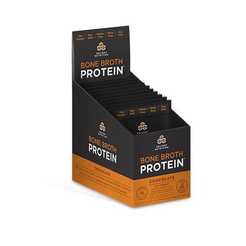 Ancient Nutrition - Bone Broth Protein Chocolate Packet 15 Servings  TEMPORARILY UNAVAILABLE