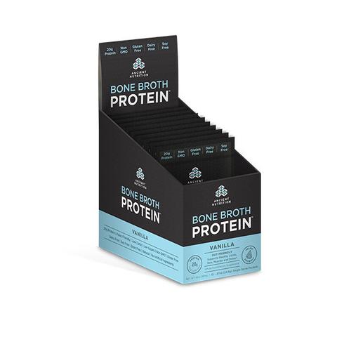 Ancient Nutrition - Bone Broth Protein Vanilla Packet 15 Servings
