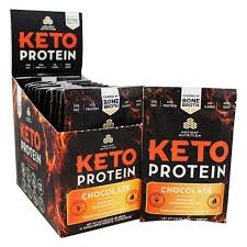 Ancient Nutrition -  Keto Protein  Chocolate Packet Tray 15 Servings   TEMPORARILY UNAVAILABLE
