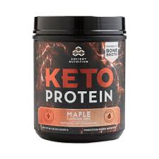 Ancient Nutrition -  Keto Protein  Maple (Caffeine Free) 530g