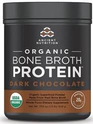 Ancient Nutrition - Organic Bone Broth Protein - Dark Chocolate 504g TEMPORARELY UNAVAILABLE