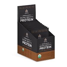 Ancient Nutrition - Organic Bone Broth Protein - Dark Chocolate Packet Tray 12 Servings