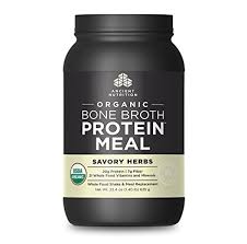 Ancient Nutrition - Organic Bone Broth Protein Meal  Savory Herb 685g      TEMPORARILY UNAVAILABLE
